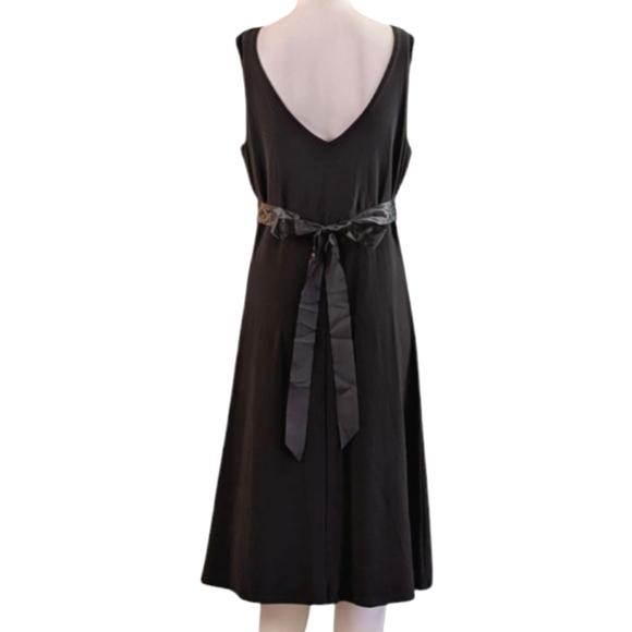 Scarlett Nite Cocktail Dress With Satin Belt, Rhinestone Center Detail - Picture 9 of 15